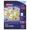 Avery Tend Card, 4 Up, Ivory, PK160 5913